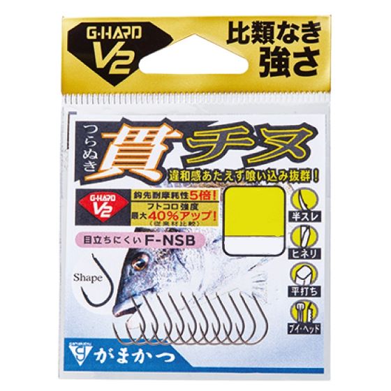 Крючки G-Hard V2 Nuki Chinu F-NSB (12шт) №0,8